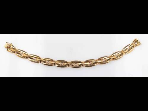 18 kt gold bracelet, YG 750/000