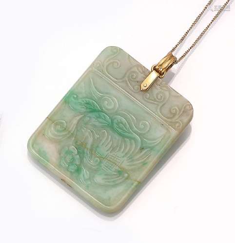 Jade pendant, probably China 1930s