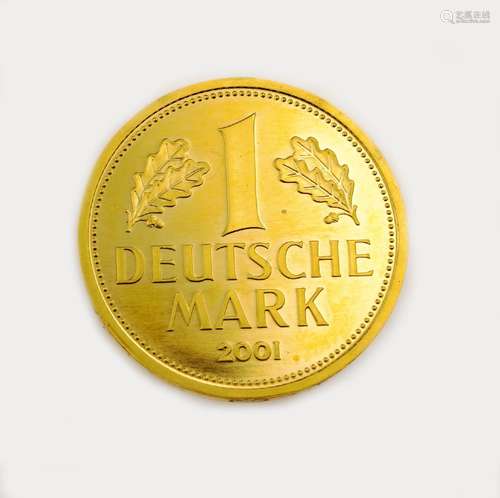 Gold coin, 1 Deutsche Mark, Germany 2001