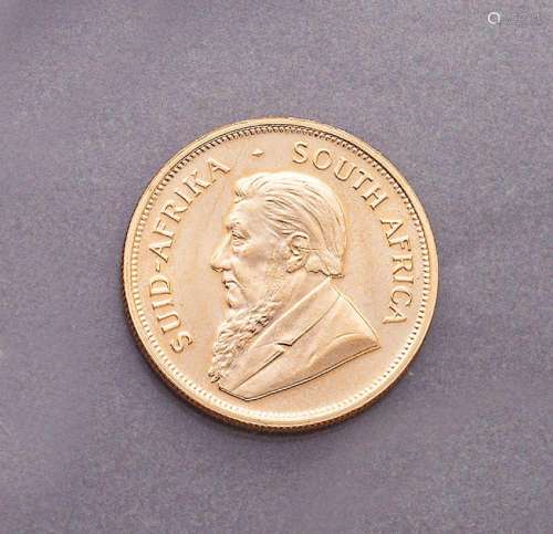 Gold coin Krugerrand, South Africa