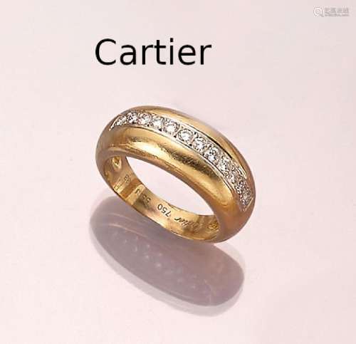 18 kt gold CARTIER ring with brilliants