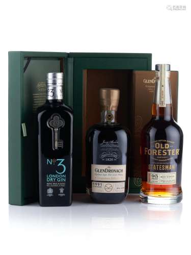 Glendronach Kingsman Edition-1991-25 year old(1)Old Forester...