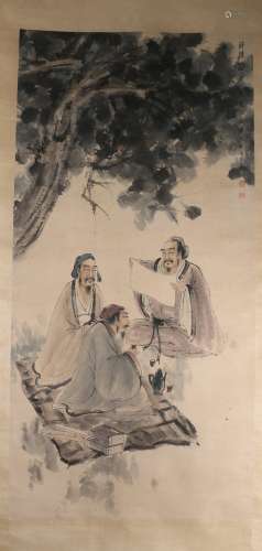 Ink Painting Of Figure - Fu Baoshi, China