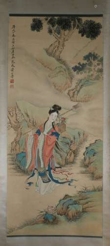 Ink Painting Of Lady - Huang Shanshou, China