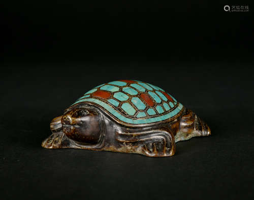 A bronze turtle,Qing Dynasty