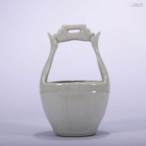 A officer glazed pot,Qing Dynasty