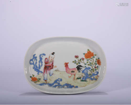A famille-rose 'figure' washer,Republic of China