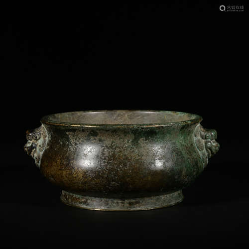 A bronze censer,Qing Dynasty