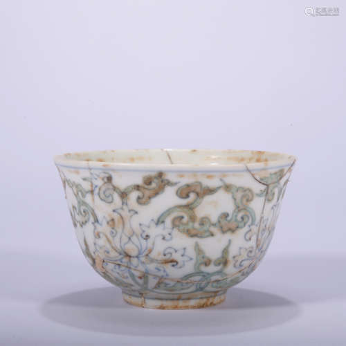 A Dou cai cup,Qing Dynasty