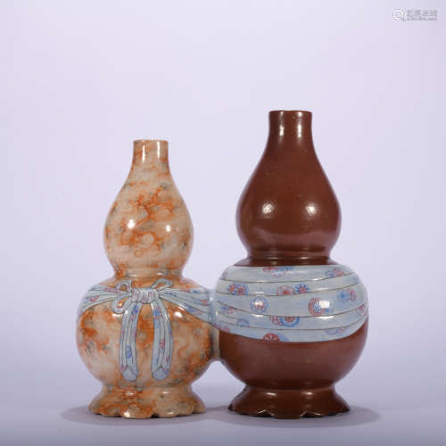 A Double gourd bottle,Qing Dynasty