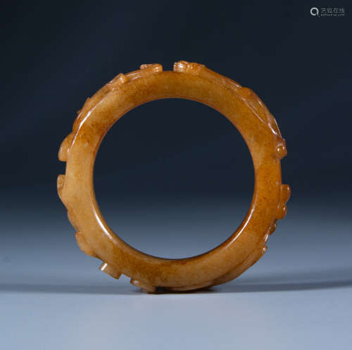 Han Dynasty - [Chi Dragon pattern] Jade ring