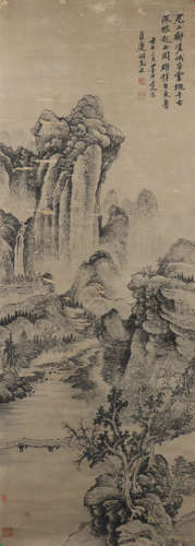 A Wu li's landscape painting(without frame)