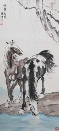 A Xu beihong's horse painting(without frame)