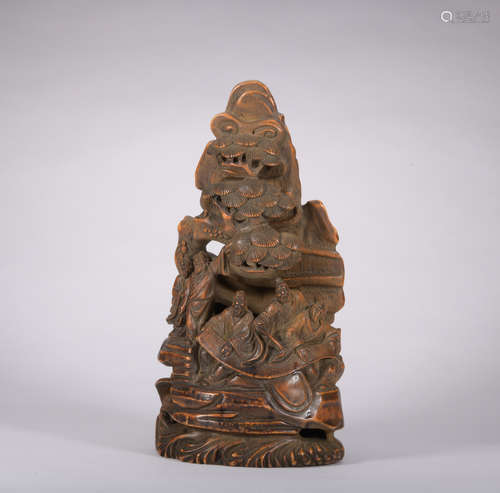 A bamboo figure,Qing Dynasty