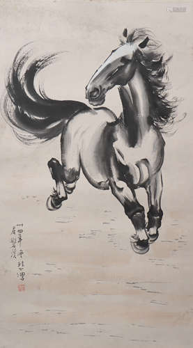 A Xu beihong's horse painting(without frame)