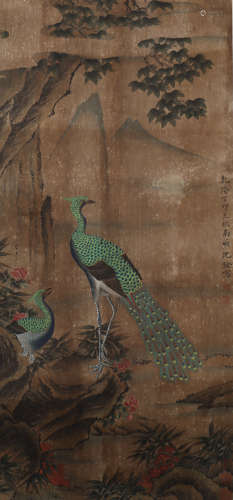 A Shen quan's flowers and birds painting(without frame)