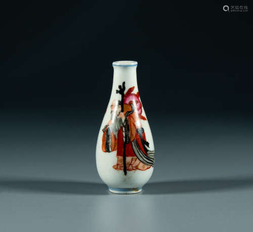 Qing Dynasty - Colorful Medicine Bottle