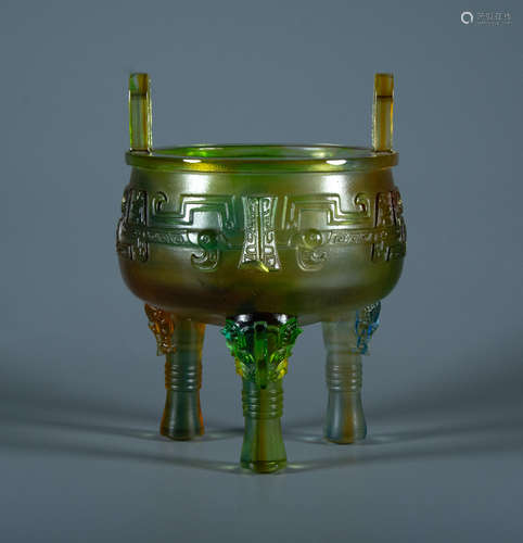 Qing Dynasty - Colorful glass