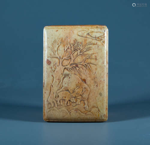 Qing Dynasty - Shoushan Stone[Box]