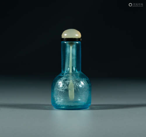 Qing Dynasty - glass snuff bottle