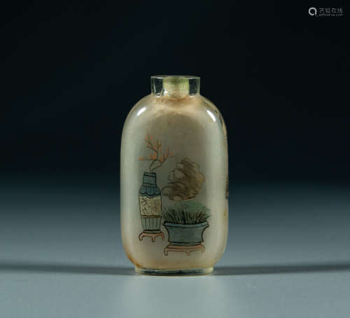 Qing Dynasty - glass snuff bottle