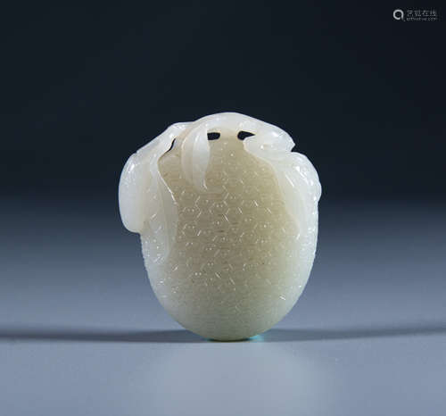 Qing Dynasty - Hetian white jade brand