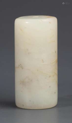 A FINE HE TIAN WHITE JADE PENDANT