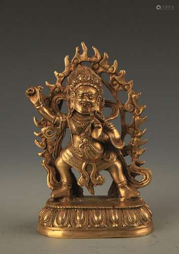 TIBETAN BUDDHISM BRONZE YAMANTAKA FIGURE