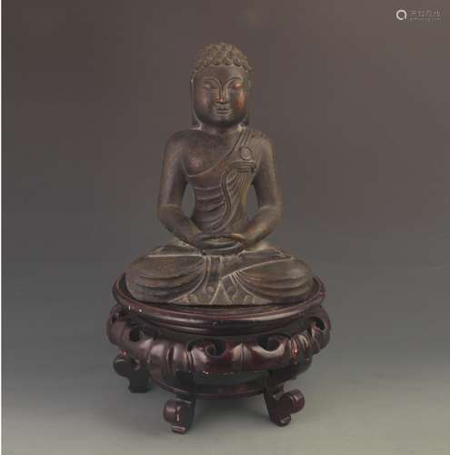 RARE BRONZE SHAKYAMUNI STATUE