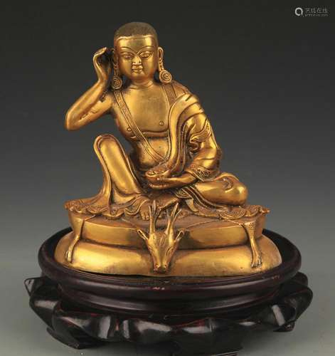 TIBETAN BUDDHISM MILAREPA MAHAKASYAPA STATUE