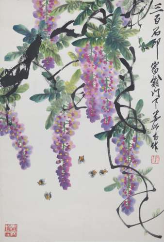 LOU SHI BAI CHINESE PAINTING, ATTRIBUTED TO