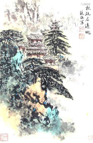 HE JING HAN, CHINESE PAINTING ATTRIBUTED TO
