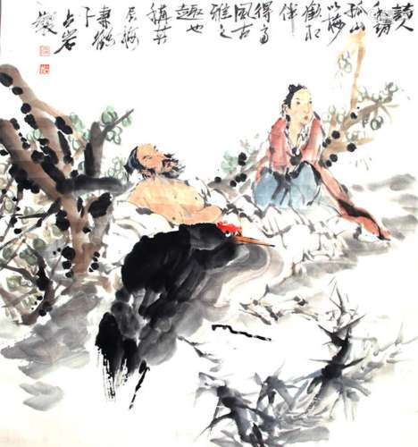 LIANG ZHAN YAN CHINESE PAINTING, ATTRIBUTED TO