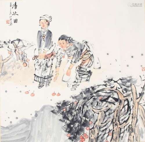 ZHANG JIANG ZHOU CHINESE PAINTING, ATTRIBUTED TO