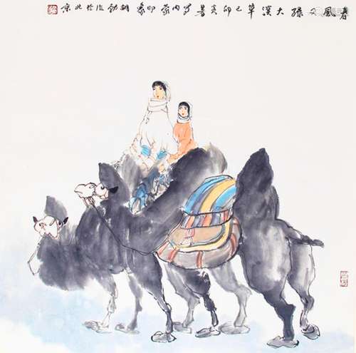 HU BO CHINESE PAINTING, ATTRIBUTED TO