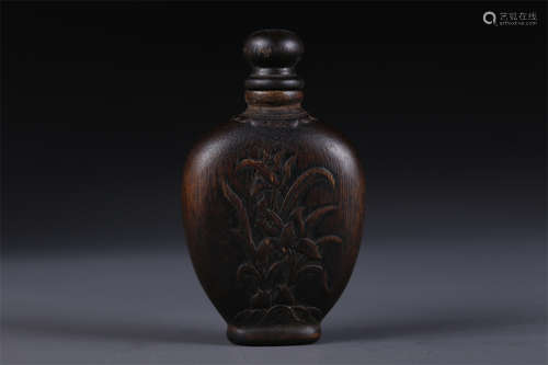 An Agarwood Snuff Bottle.