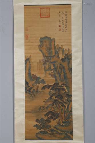 A Landscape Painting by Wen Zhengming.