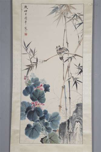 A Flowers&Birds Painting by Jiang Hanting.