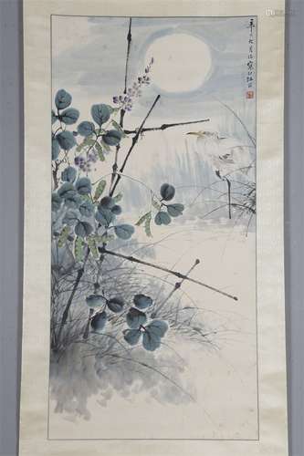 A Flowers&Birds Painting by Jiang Hanting.