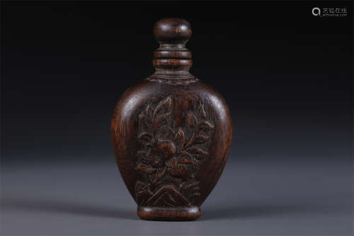 An Agarwood Snuff Bottle.