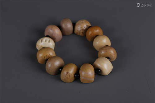 A Bracelet of Stone Beads.