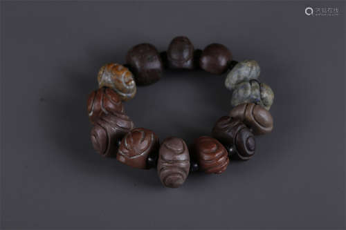 A Bracelet of Stone Beads.