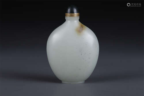 A Hetian Jade Snuff Bottle.