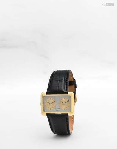 BULGARI. RARE MONTRE BRACELET EN OR JAUNE 18K (750) DE FORME...