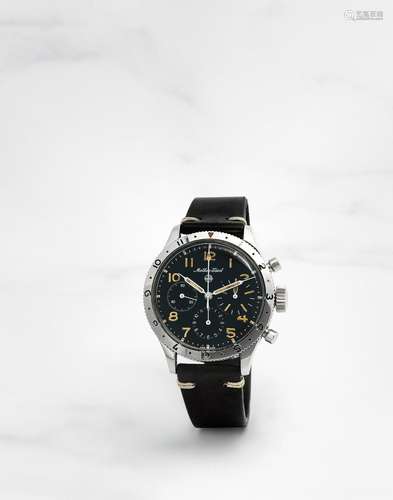 MATHEY-TISSOT. CHRONOGRAPHE BRACELET EN ACIER MOUVEMENT MECA...