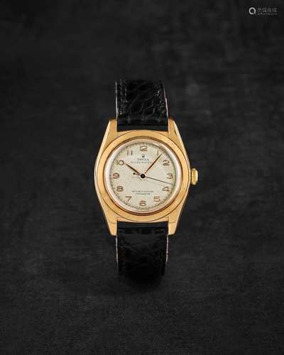 ROLEX. MONTRE BRACELET EN OR JAUNE 14K (585) SECONDE CENTRAL...