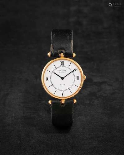 VAN CLEEF & ARPELS. MONTRE BRACELET EN OR JAUNE 18K (750) DE...