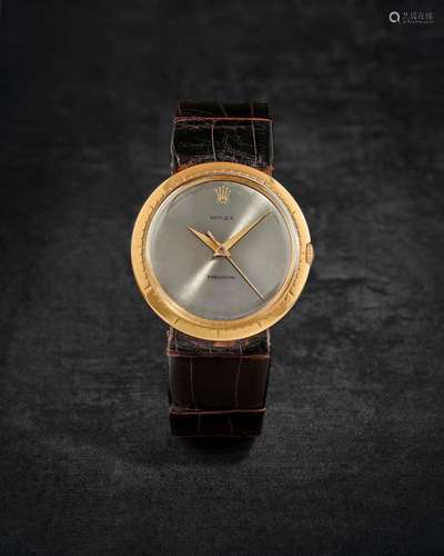 ROLEX. RARE ET BELLE MONTRE BRACELET EN OR JAUNE 18K (750) M...