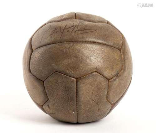 Leather ball: Autographed leather ball
