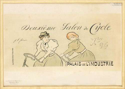 SALON DU CYCLE, J.L.Forain: Advertising lithograph